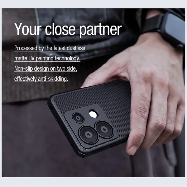 خرید قاب ضد ضربه مغناطیسی نیلکین Xiaomi Poco X6 5G مدل Super Frosted Shield Pro Magnetic