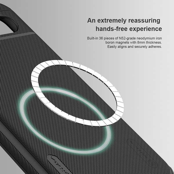 خرید قاب ضد ضربه مگنتی نیلکین Google Pixel 8a مدل Super Frosted Shield Pro Magnetic