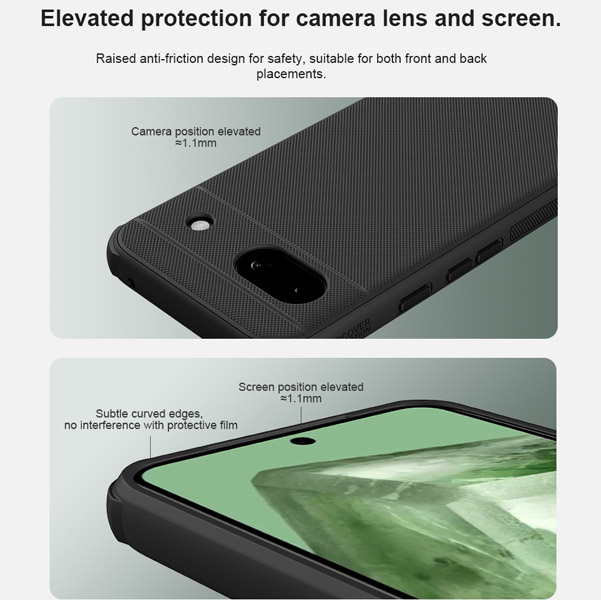 خرید قاب ضد ضربه مگنتی نیلکین Google Pixel 8a مدل Super Frosted Shield Pro Magnetic