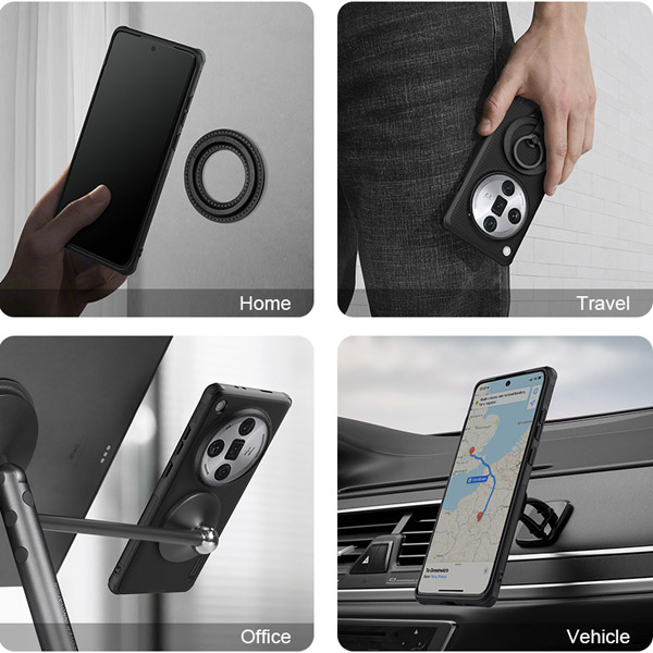 خرید قاب ضد ضربه مگنتی نیلکین Oppo Find X7 Ultra مدل Super Frosted Shield Pro Magnetic