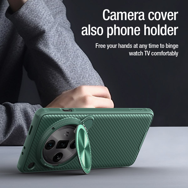 خرید قاب ضد ضربه مگنتی کمرا استند نیلکین Oppo Find X7 مدل Camshield Prop Magnetic