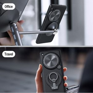 خرید قاب ضد ضربه مگنتی کمرا استند نیلکین Oppo Find X7 مدل Camshield Prop Magnetic