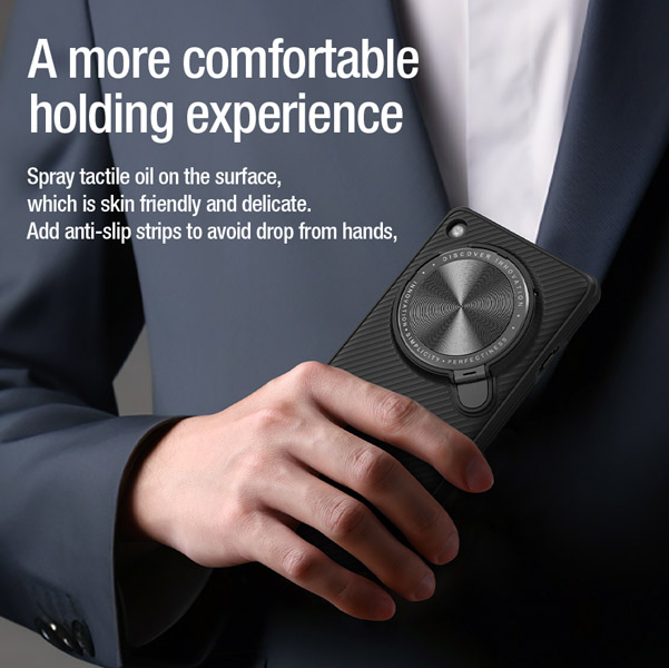 خرید قاب ضد ضربه مگنتی کمرا استند نیلکین Oppo Find X7 مدل Camshield Prop Magnetic