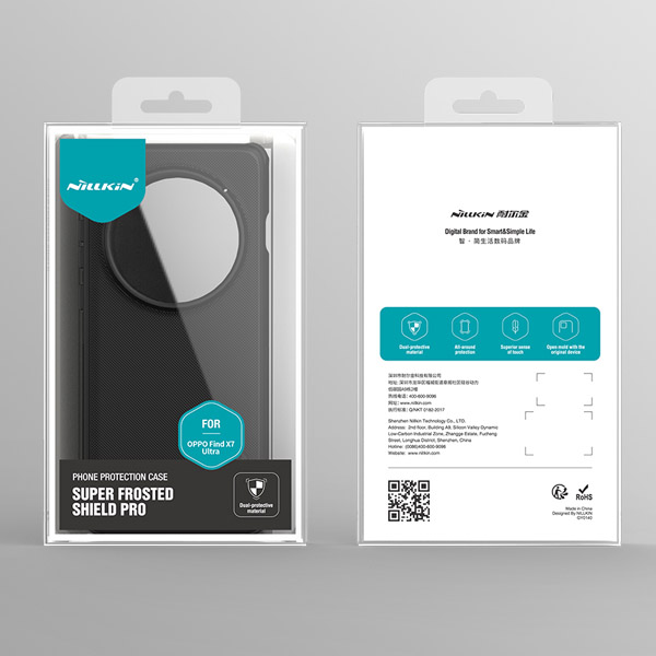 خرید قاب ضد ضربه نیلکین Oppo Find X7 Ultra مدل Super Frosted Shield Pro