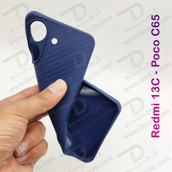 خرید قاب ژله ای طرح کربن Xiaomi Redmi 13C