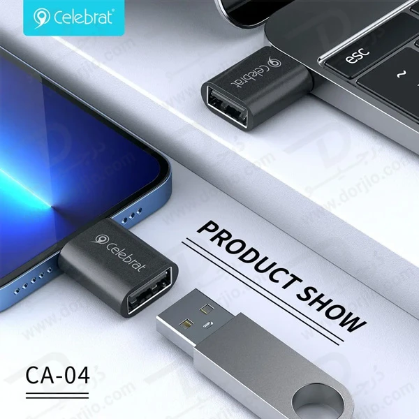 خرید مبدل OTG از Type-C 3.0 به USB 3.0 مارک Celebrat CA-04
