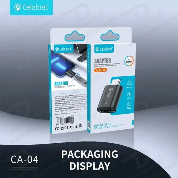 خرید مبدل OTG از Type-C 3.0 به USB 3.0 مارک Celebrat CA-04