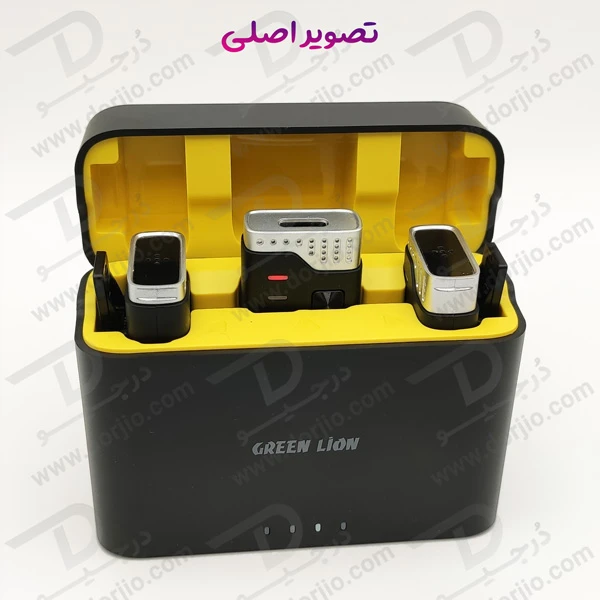 خرید میکروفن بلاگری دو تایی 360 درجه گرین لاین - Green Lion 2 in 1 360 Microphone USB-C Lightning