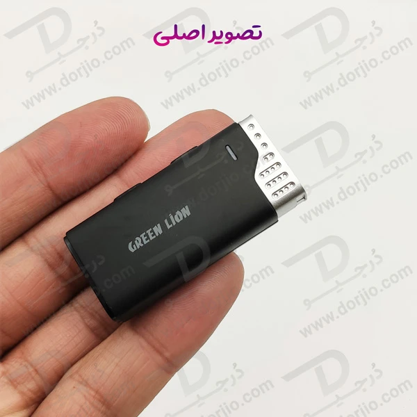 خرید میکروفن بلاگری دو تایی 360 درجه گرین لاین - Green Lion 2 in 1 360 Microphone USB-C Lightning