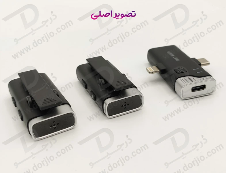 خرید میکروفن بلاگری دو تایی 360 درجه گرین لاین - Green Lion 2 in 1 360 Microphone USB-C Lightning