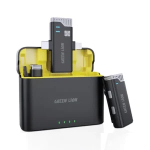 خرید میکروفن بلاگری دو تایی 360 درجه گرین لاین - Green Lion 2 in 1 360 Microphone USB-C Lightning