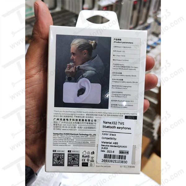 خرید هندزفری کپسولی بلوتوثی مارک XUNDD X32