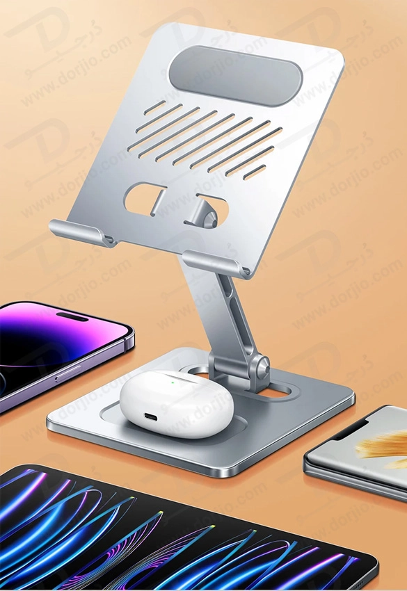 خرید هولدر فلزی تاشو رومیزی گوشی و تبلت مارک XUNDD مدل XDHO-027