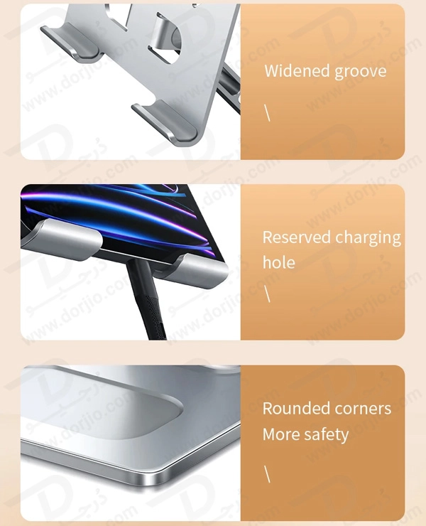 خرید هولدر فلزی تاشو رومیزی گوشی و تبلت مارک XUNDD مدل XDHO-027