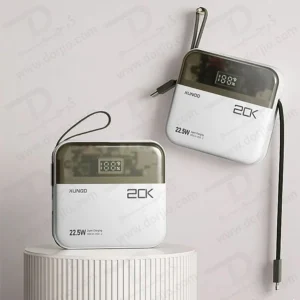 خرید پاور بانک 20000 میلی آمپر 22.5W با دو کابل شارژ متصل مارک XUNDD مدل XDCH-058-2