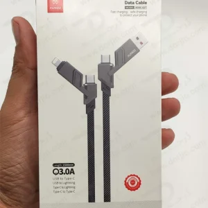 خرید کابل 1.5 متری شارژ و دیتا 4 کاره Type-C و Lightning و USB برند و مدل XUNDD XDDC-027