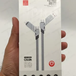 خرید کابل 1.5 متری شارژ و دیتا 4 کاره Type-C و Lightning و USB برند و مدل XUNDD XDDC-027