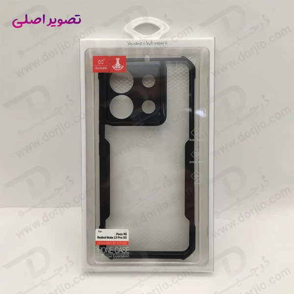 خرید کریستال شیلد شفاف گوشی Xiaomi Redmi Note 13 Pro 5G مارک XUNDD سری Beatle
