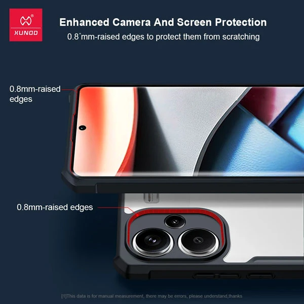 خرید کریستال شیلد شفاف گوشی Xiaomi Redmi Note 13 Pro 5G مارک XUNDD سری Beatle