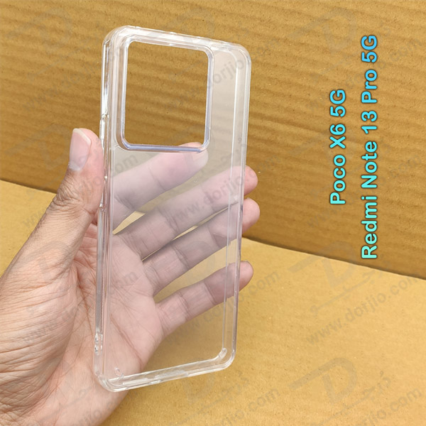 خرید کریستال کاور تمام شفاف Xiaomi Poco X6 5G