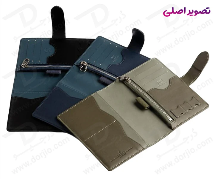 خرید کیف پاسپورت پول و کارت گرین لاین - Green Lion Passport Pouch