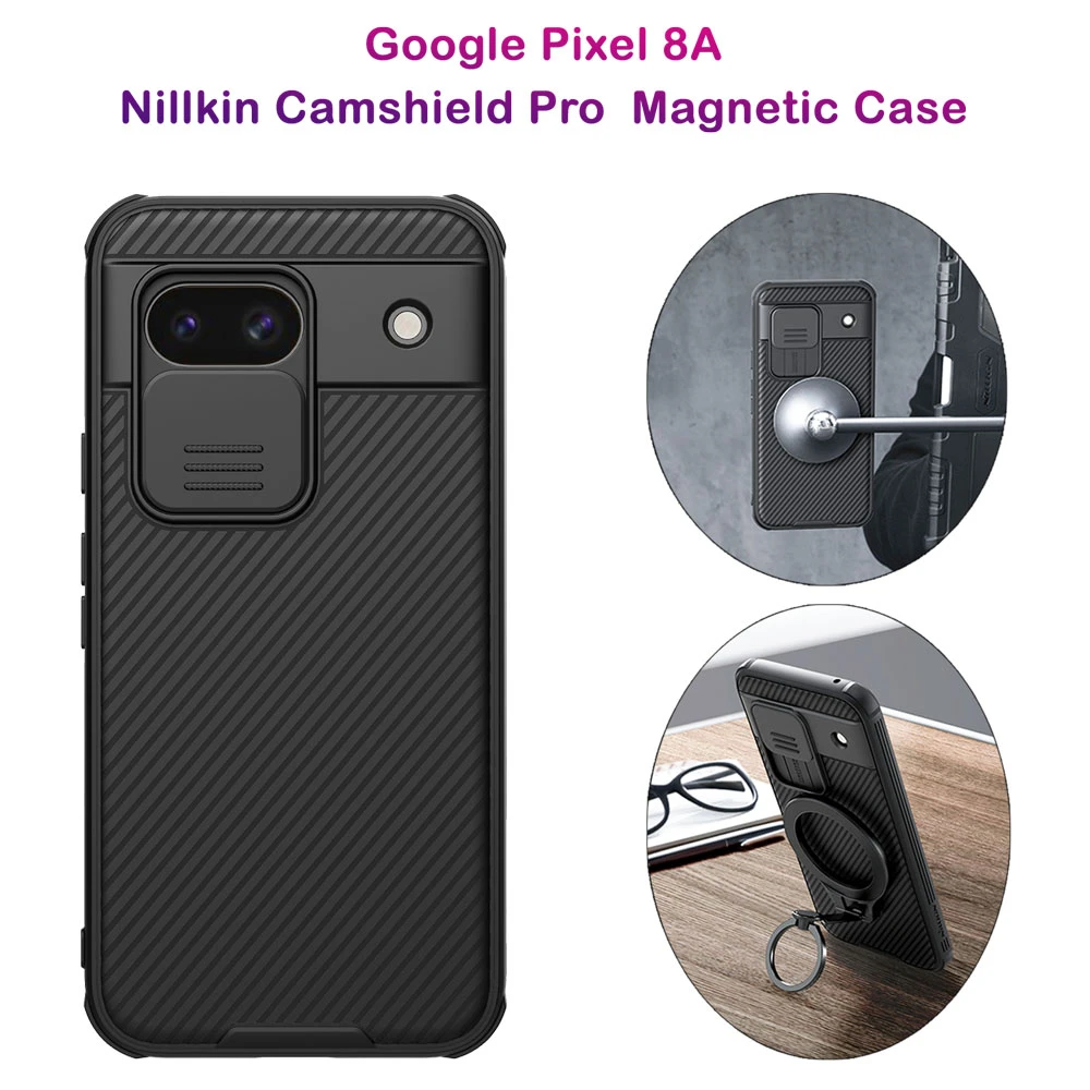 خرید گارد ضد ضربه مغناطیسی نیلکین Google Pixel 8a مدل Camshield Pro Magnetic