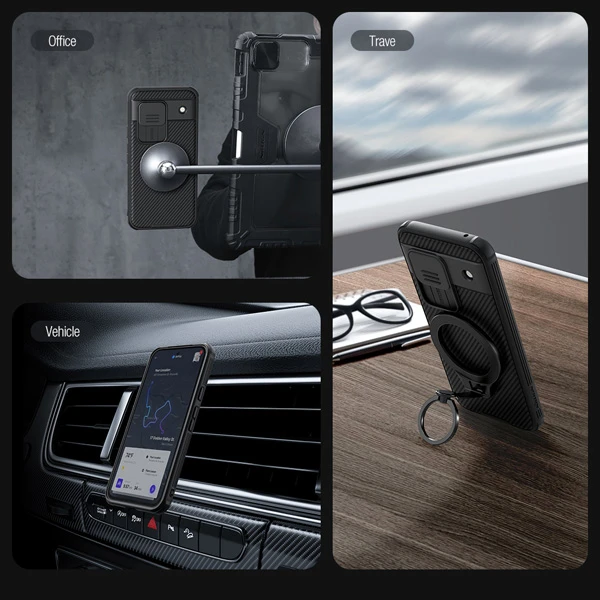 خرید گارد ضد ضربه مغناطیسی نیلکین Google Pixel 8a مدل Camshield Pro Magnetic