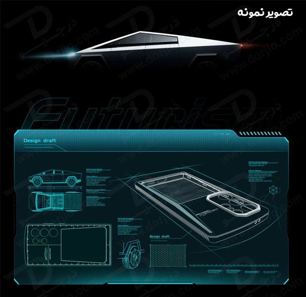 خرید گارد ضد ضربه پشت مات Samsung Galaxy S24 Ultra مارک XUNDD مدل Cyber