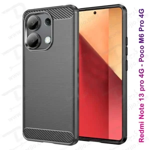 خرید گارد طرح کربنی Xiaomi Redmi Note 13 Pro 4G مدل Rock