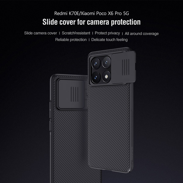 Nillkin CamShield cover case for Xiaomi Redmi K70E, Xiaomi Poco X6 Pro 5G