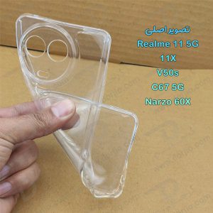 خرید گارد ژله ای شفاف با محافظ دوربین Realme V50s