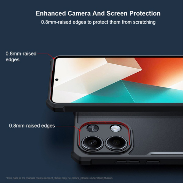 خرید کریستال شیلد شفاف گوشی Xiaomi Redmi Note 13 4G مارک XUNDD سری Beatle