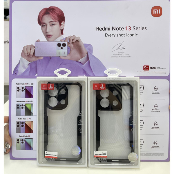 خرید کریستال شیلد شفاف گوشی Xiaomi Redmi Note 13 4G مارک XUNDD سری Beatle