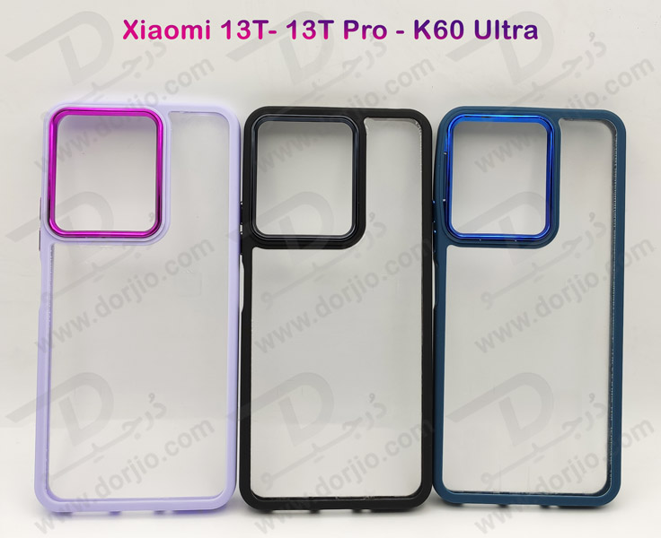 خرید قاب شفاف فریم ژله ای رنگی Xiaomi 13T