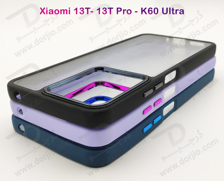 خرید قاب شفاف فریم ژله ای رنگی Xiaomi 13T