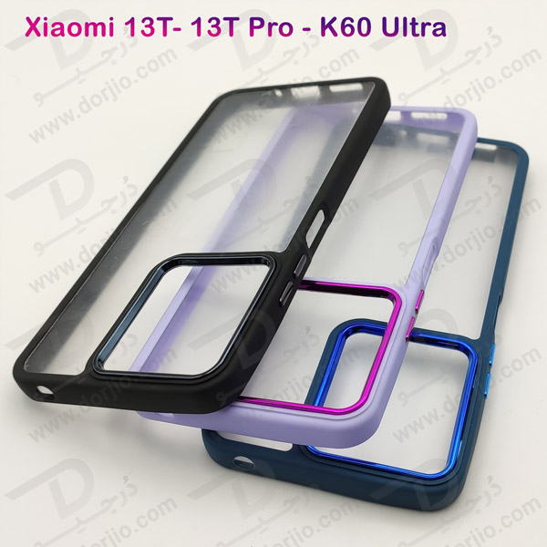 خرید قاب شفاف فریم ژله ای رنگی Xiaomi 13T
