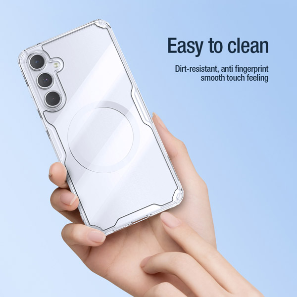 خرید قاب شفاف مغناطیسی نیلکین Samsung Galaxy A55 مدل Nature TPU Pro Magnetic