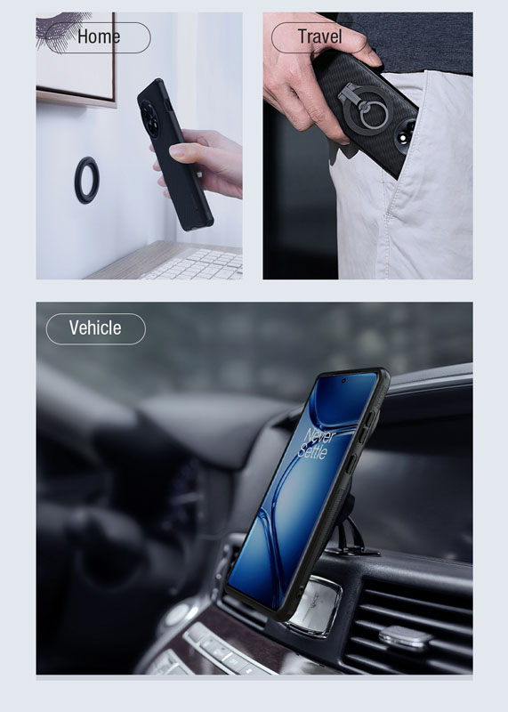 خرید قاب ضد ضربه مغناطیسی نیلکین OnePlus 12R مدل Super Frosted Shield Pro Magnetic