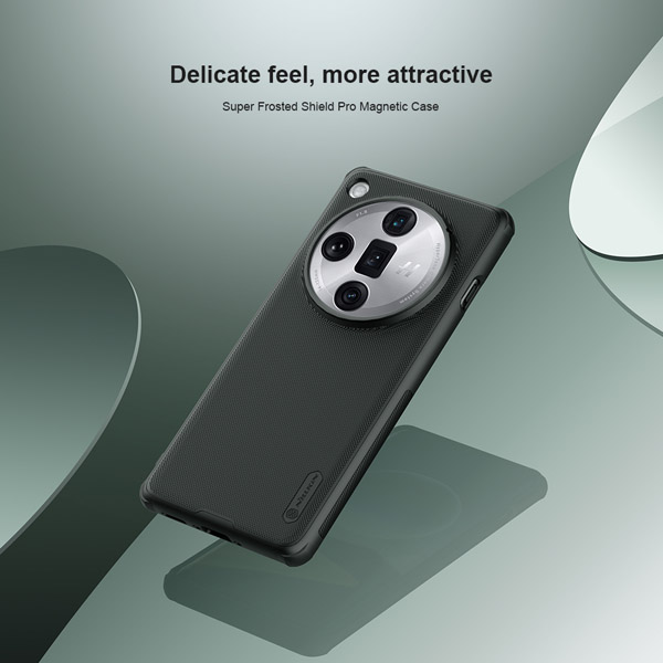 خرید قاب ضد ضربه مگنتی نیلکین Oppo Find X7 Ultra مدل Super Frosted Shield Pro Magnetic