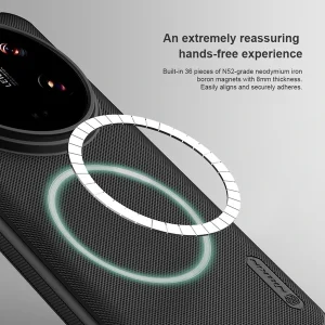 خرید قاب ضد ضربه مگنتی نیلکین Xiaomi 14 Ultra مدل Super Frosted Shield Pro Magnetic