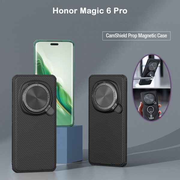 خرید قاب ضد ضربه مگنتی کمرا استند نیلکین Honor Magic 6 Pro مدل Camshield Prop Magnetic