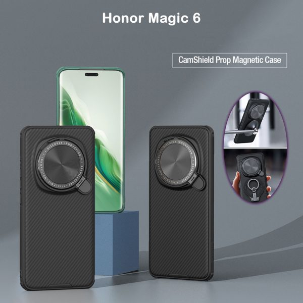 خرید قاب ضد ضربه مگنتی کمرا استند نیلکین Honor Magic 6 مدل Camshield Prop Magnetic