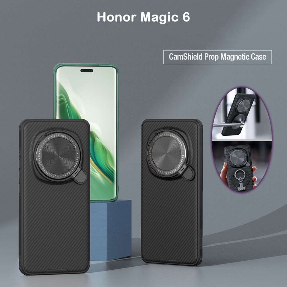قاب ضد ضربه مگنتی کمرا استند نیلکین Honor Magic 6 مدل Camshield Prop Magnetic
