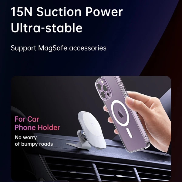 خرید قاب نیمه شفاف مگ سیف iPhone 15 Pro مارک اصلی Mcdodo خرید قاب نیمه شفاف مگ سیف iPhone 15 Pro مارک اصلی Mcdodo