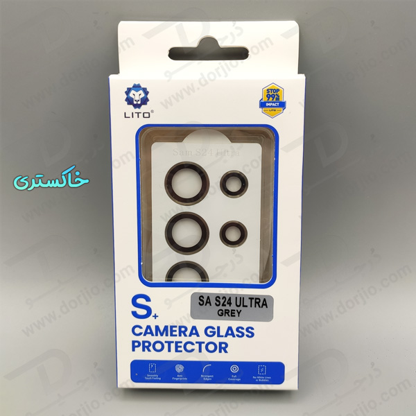 خرید محافظ لنز دوربین رینگی با ابزار نصب Samsung Galaxy S24 Ultra مارک LITO
