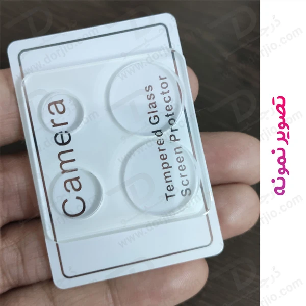 خرید محافظ لنز شیشه ای تمام شفاف Xiaomi Redmi Note 13 5G مدل 3D