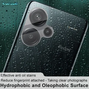 خرید محافظ لنز شیشه ای تمام شفاف Xiaomi Redmi Note 13 Pro Plus Plus مدل 3D