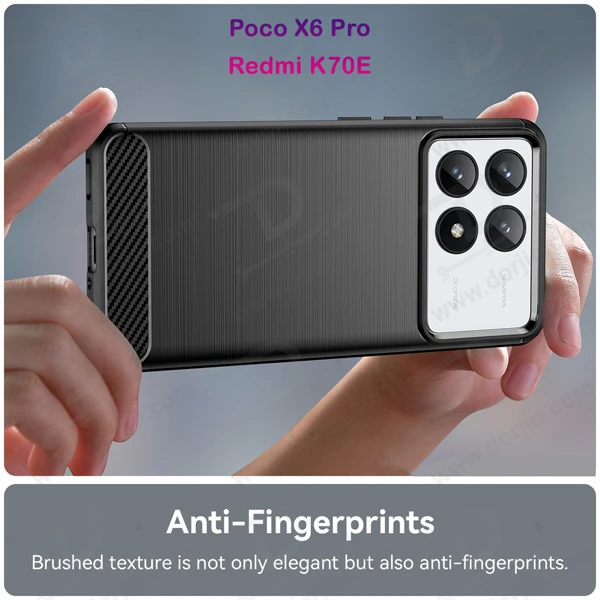 خرید گارد طرح کربنی Xiaomi Poco X6 Pro مدل Rock
