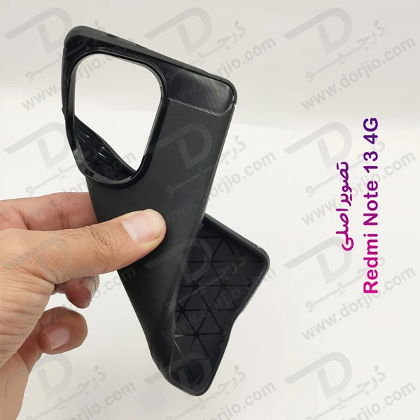 خرید گارد طرح کربنی Xiaomi Redmi Note 13 4G مدل Rock