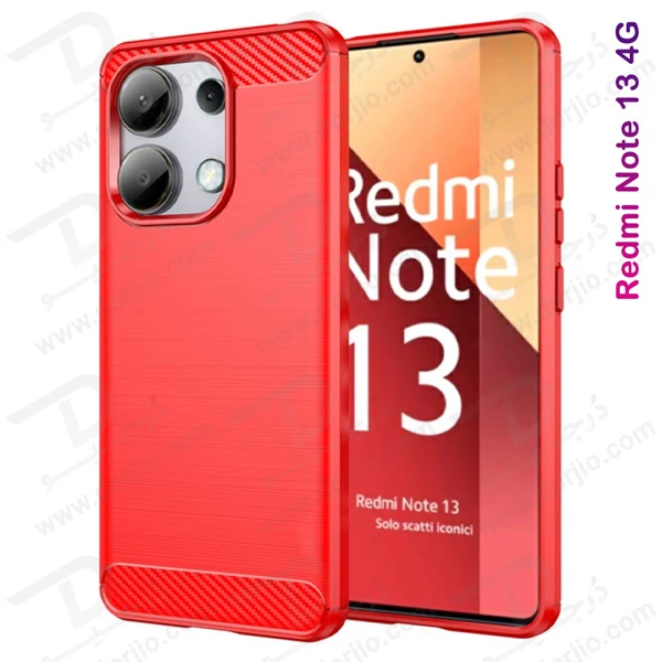 خرید گارد طرح کربنی Xiaomi Redmi Note 13 4G مدل Rock
